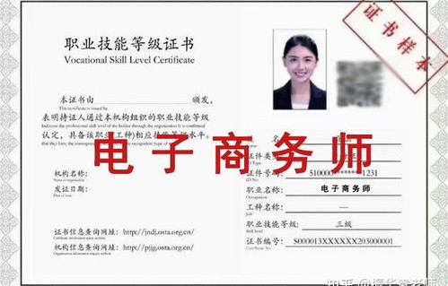 中专电子商务专业证书